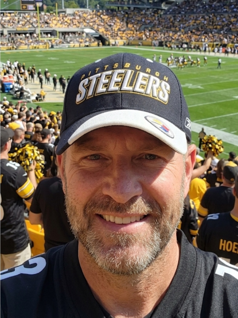 Pittsburgh Steelers Embroidered Hat With Raised Emblem Lettering